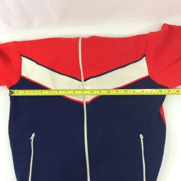 Speedo Men’s  Track Jacket Sweatshirt Large Vintage - Picture 7 of 8